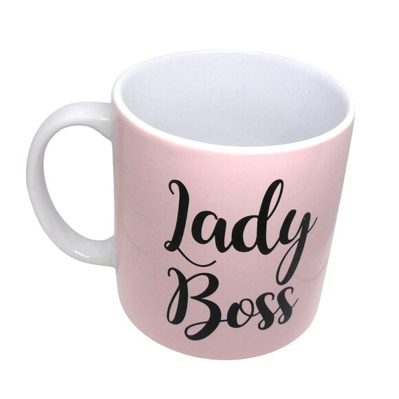 Lady Boss Pink Ceramic Coffee Mug 21 Oz TMD Holdings - Picture 2 of 6